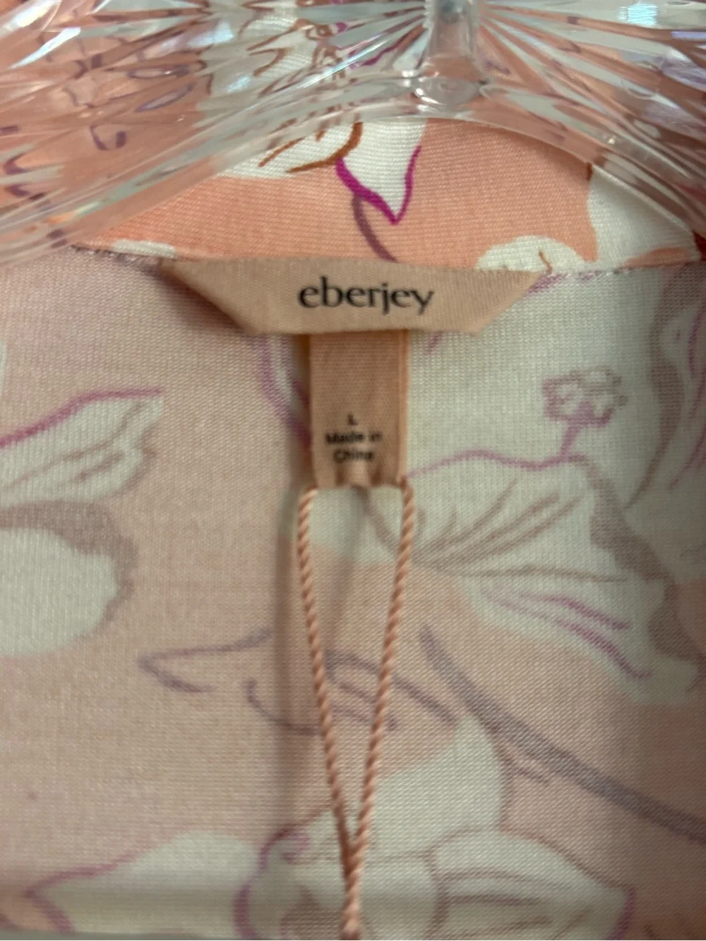 Peach Floral Short-Sleeve Pajama Set